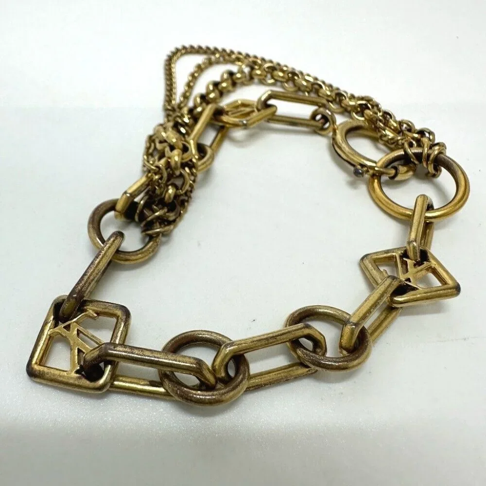 LOUIS VUITTON Bracelet Chene Vegas Chain Bracelet Gold Plated Gold - Picture 7 of 7